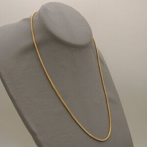 20” 2mm 10ky gold heavy snake chain. marked "SV"  "10K Italy"  4.45 grams